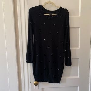 Black sweater dress